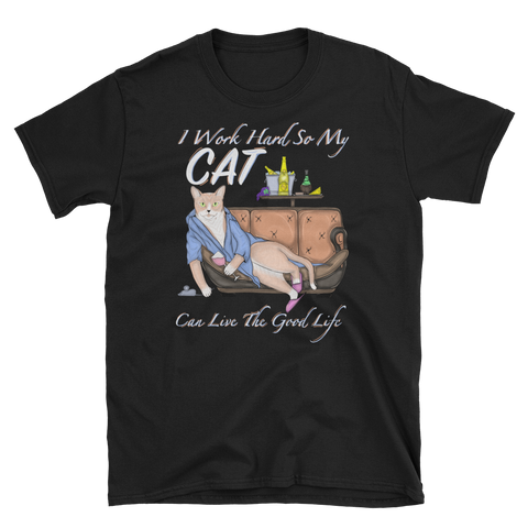 Spoiled White/Brown Cat T-Shirts (Regular)